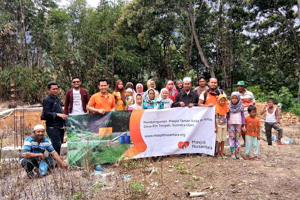 Pembangunan Masjid Pertama di Rih Tengah Tanah Karo Berlanjut