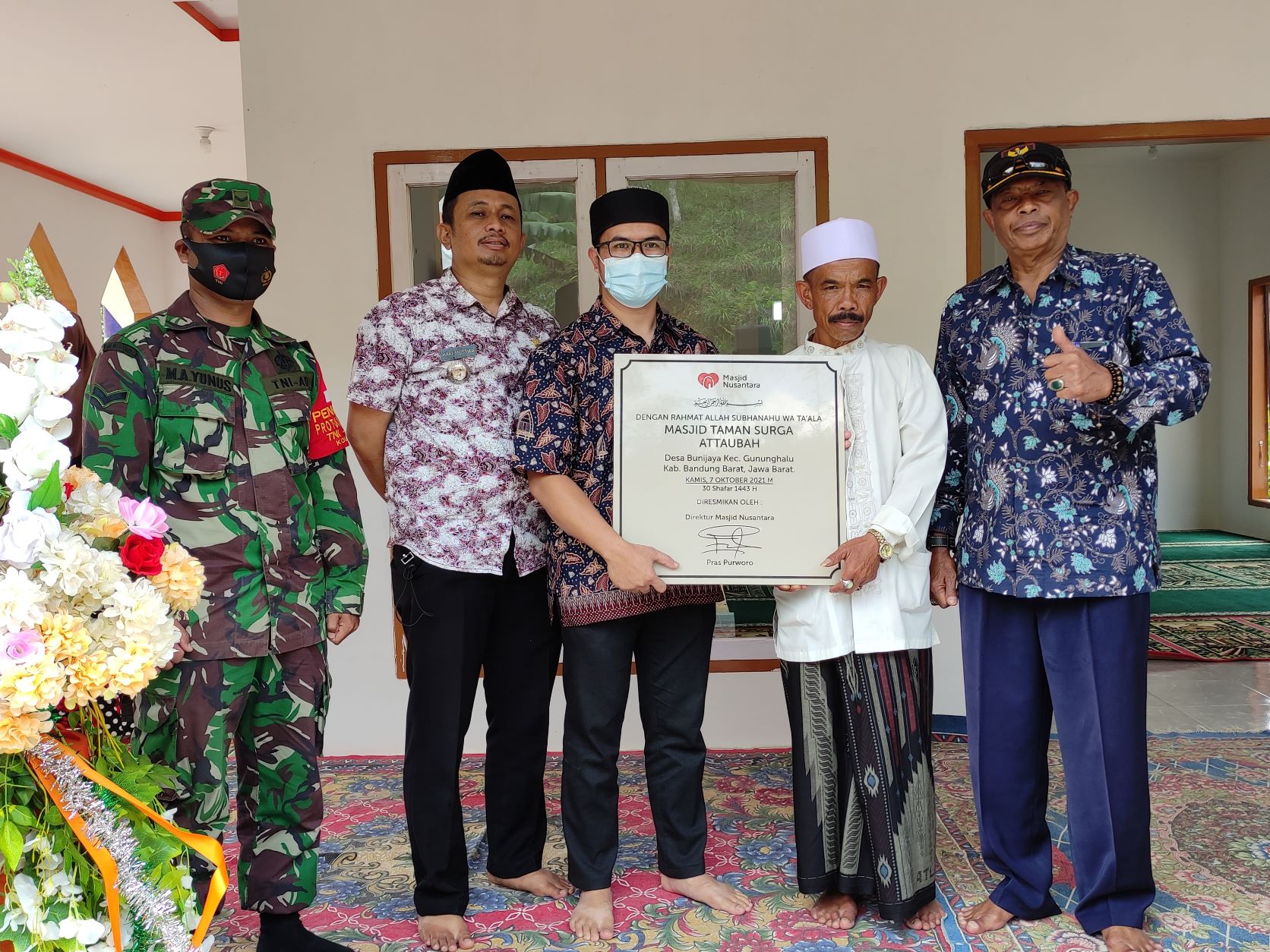 YMN Resmikan Masjid Baru di Ujung Desa Bunijaya