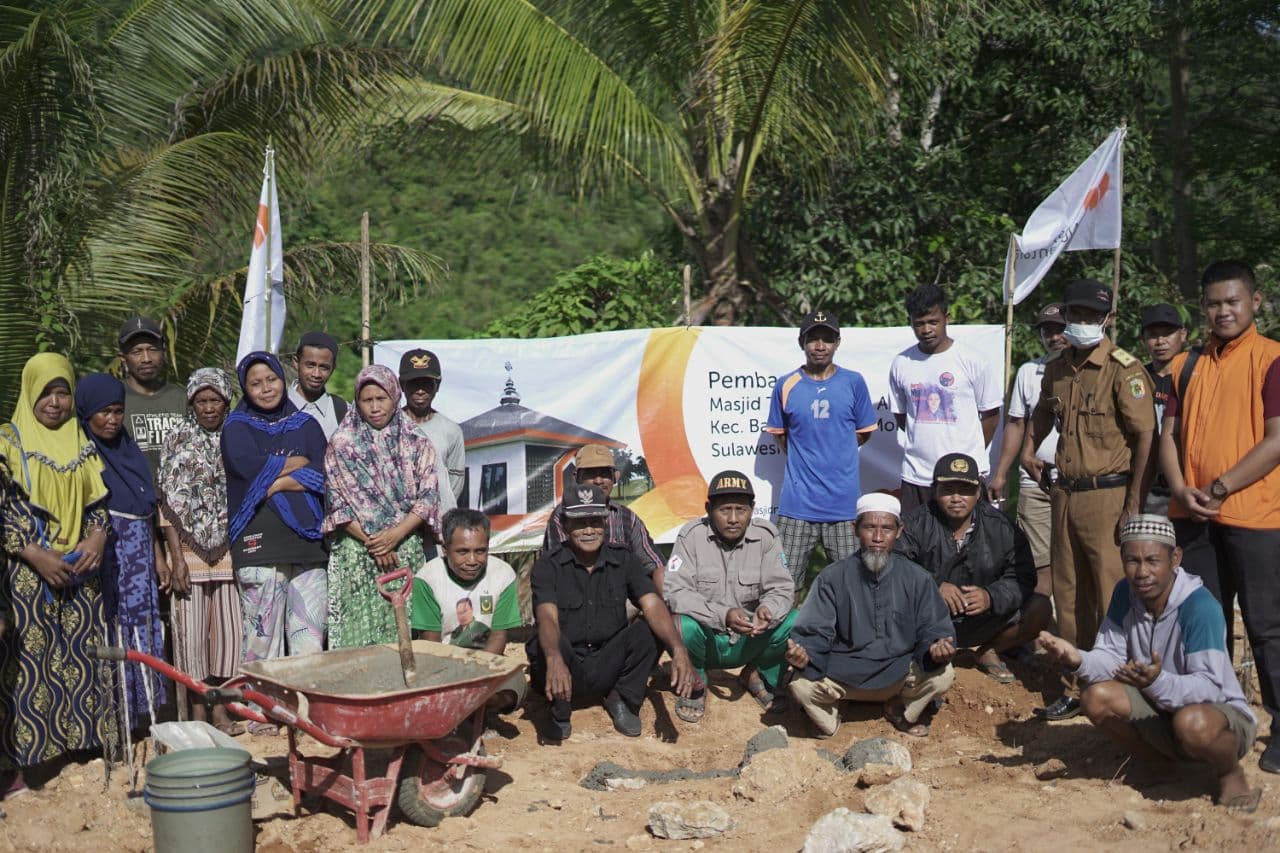 Dimulai, Pembangunan Masjid untuk Muslim Pelosok Morowali Utara